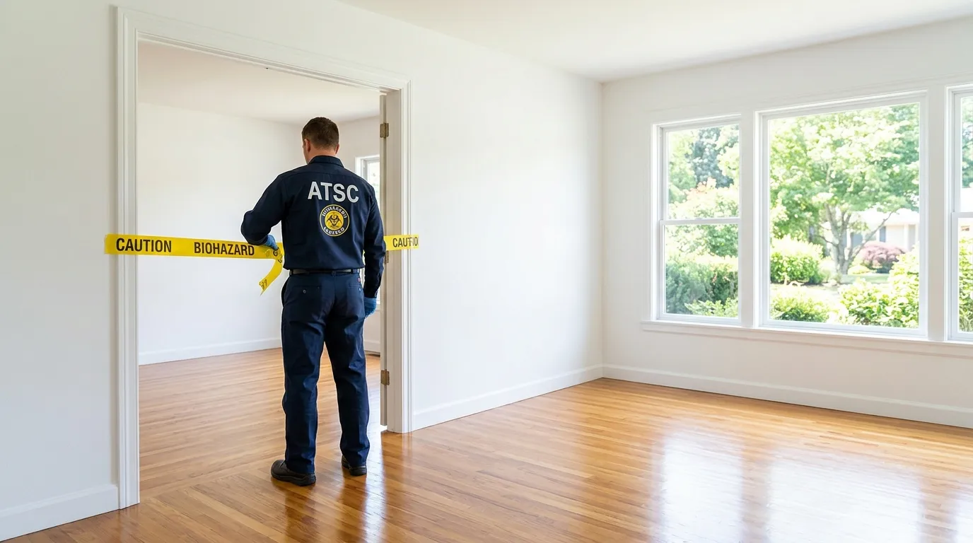 Certified biohazard cleanup crew performing Crime Scene Cleanup in New Milford